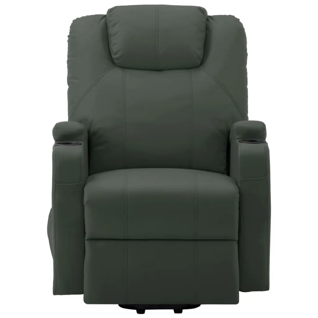 Stand up Massage Chair Anthracite Faux Leather 289760