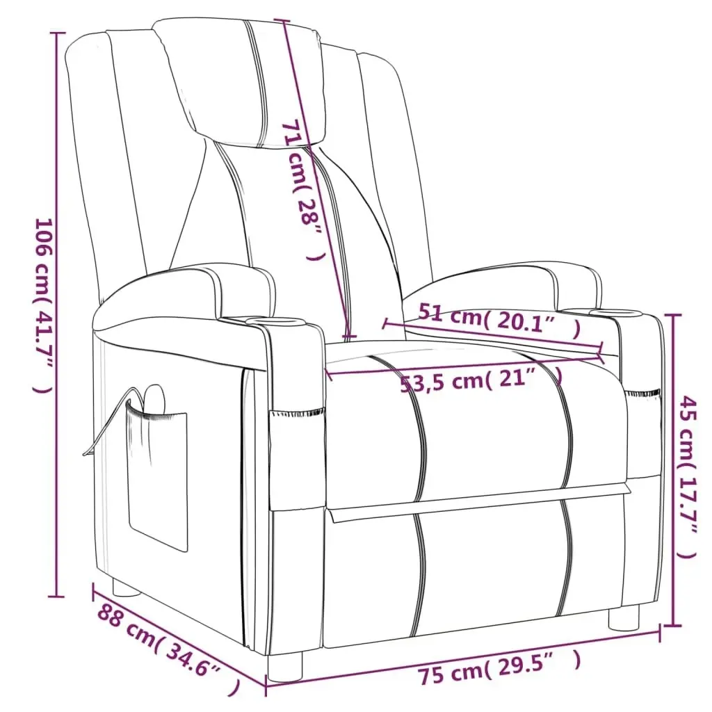 Stand up Massage Chair Anthracite Faux Leather 3152247