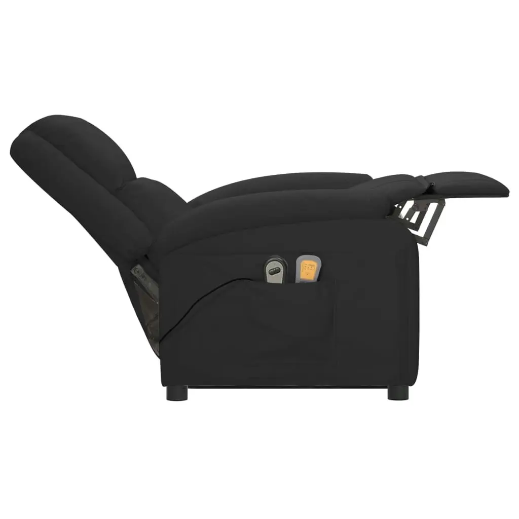 Stand up Massage Chair Black Faux Leather 3152344