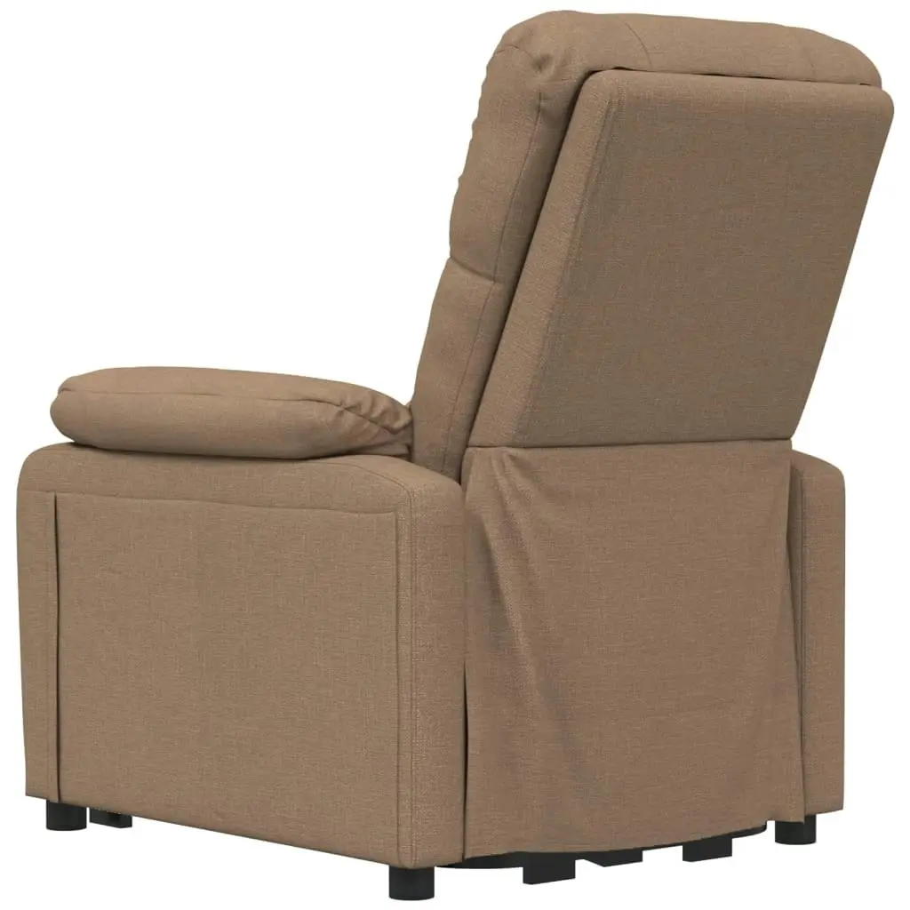 Stand up Massage Chair Brown Fabric 3152167