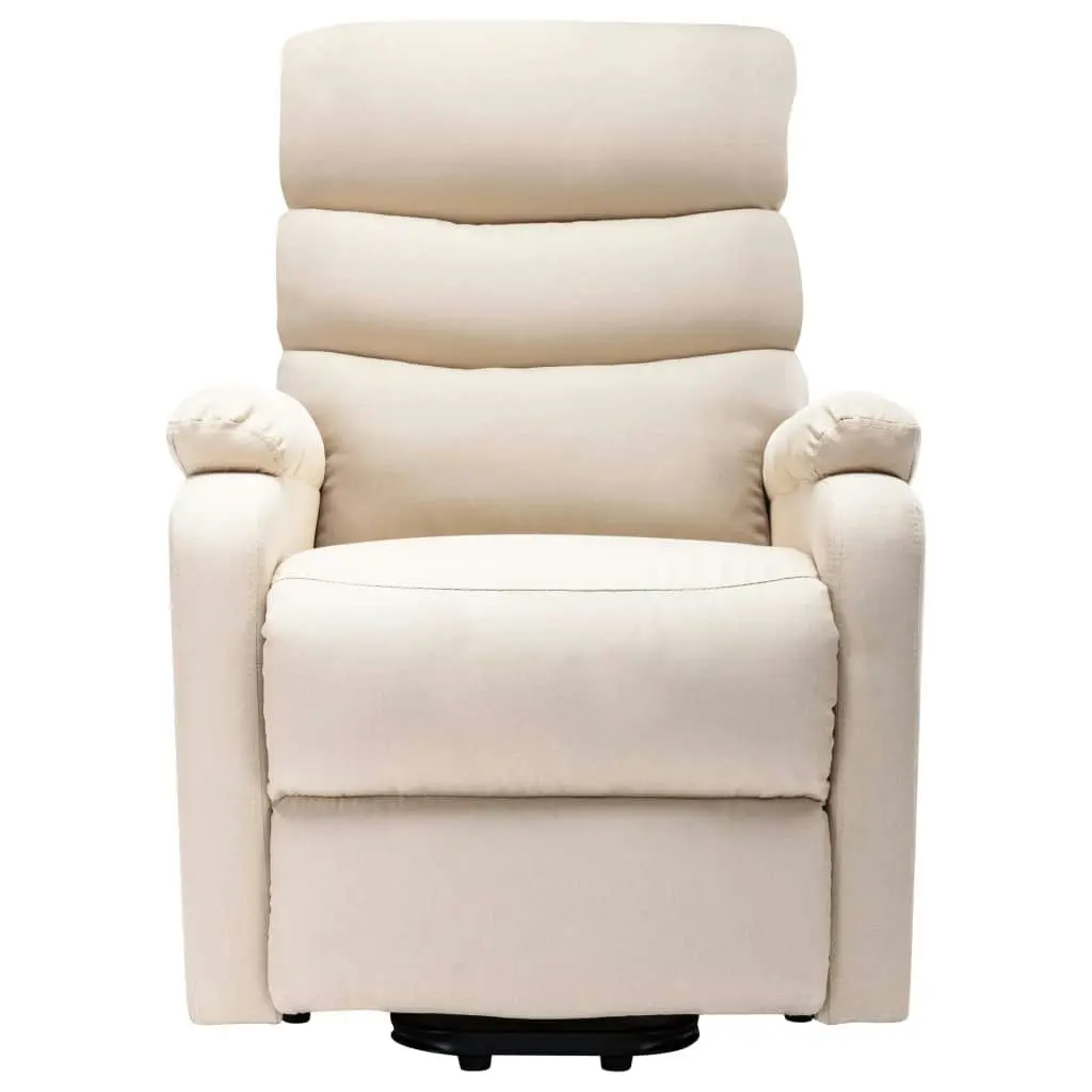 Stand up Massage Chair Cream Fabric 321255