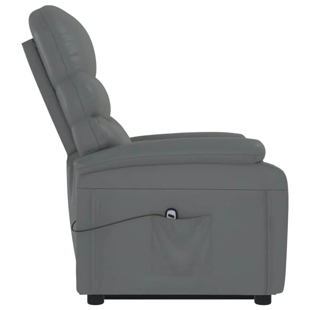 Stand up Chair Grey Faux Leather 3152202