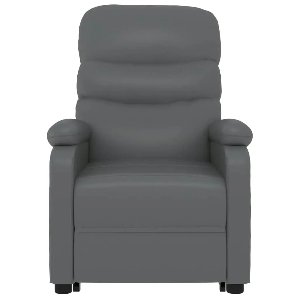 Stand up Chair Grey Faux Leather 3152202