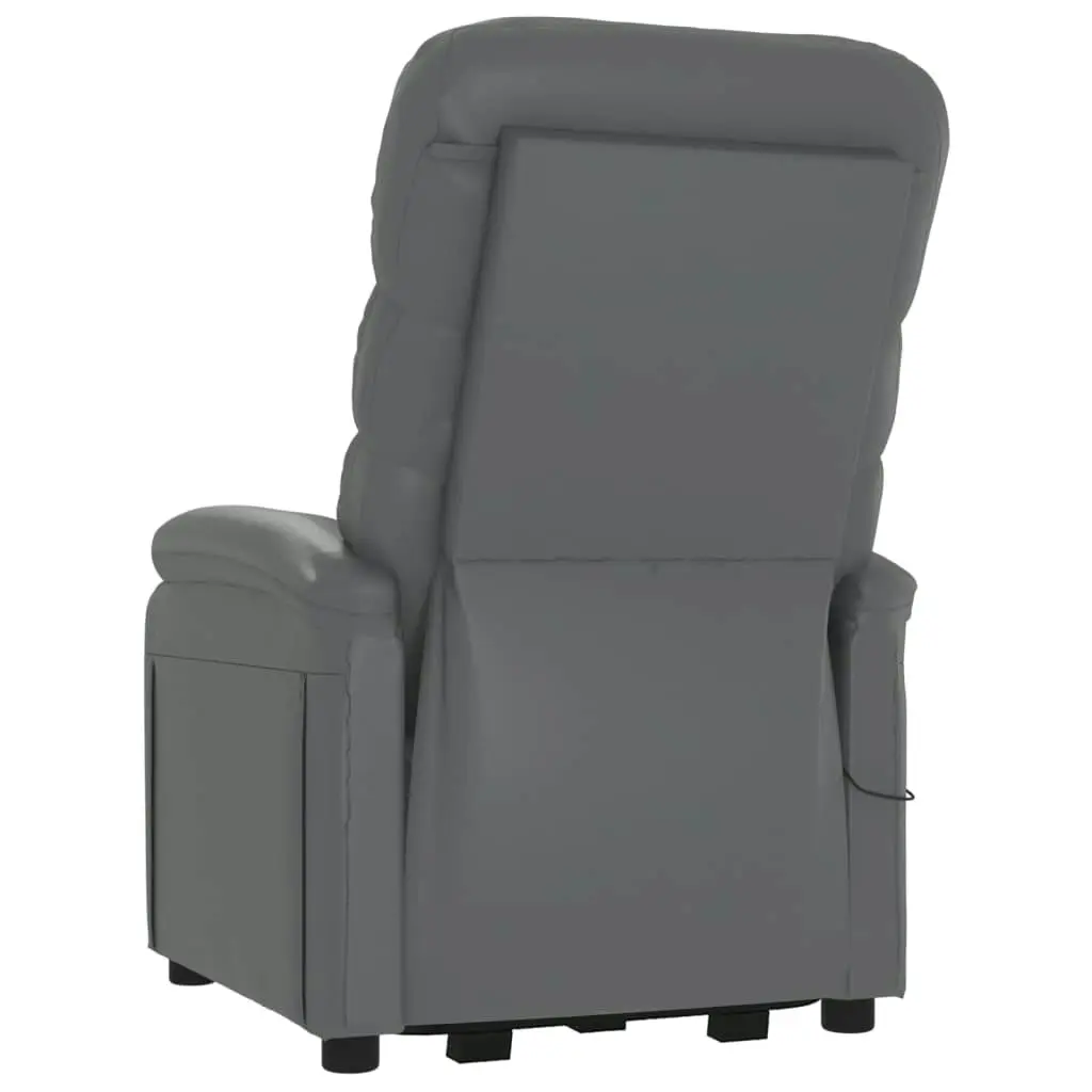 Stand up Chair Grey Faux Leather 3152202