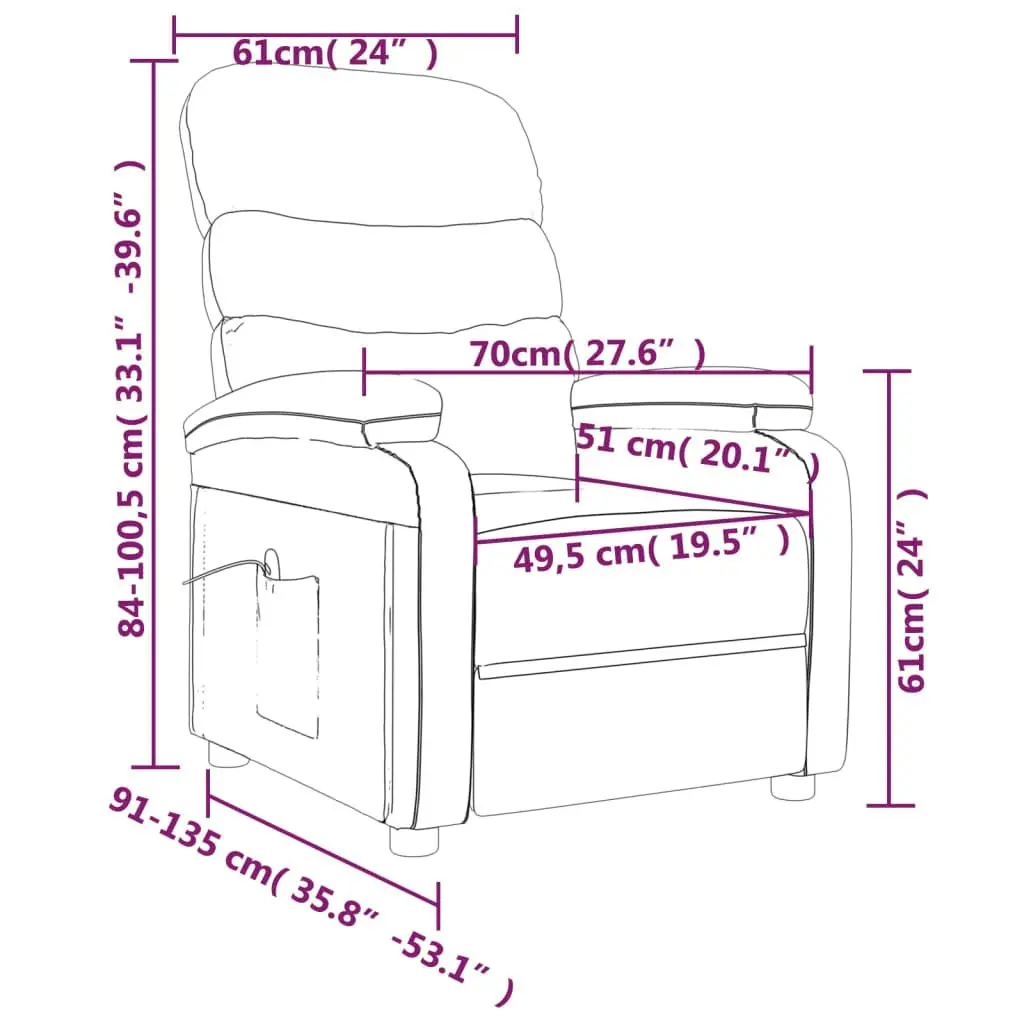 Stand up Chair Grey Faux Leather 3152202