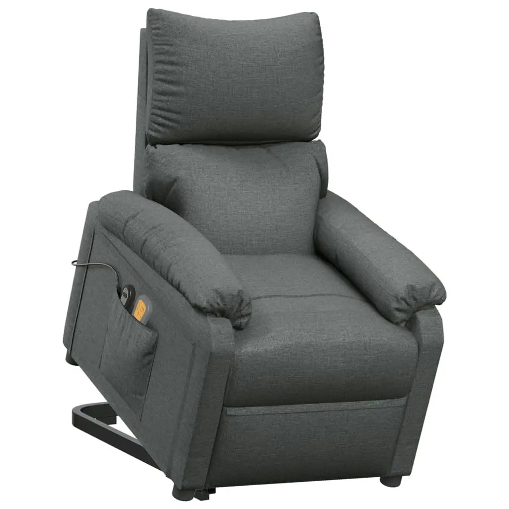 Stand up Massage Chair Dark Grey Fabric 3152407