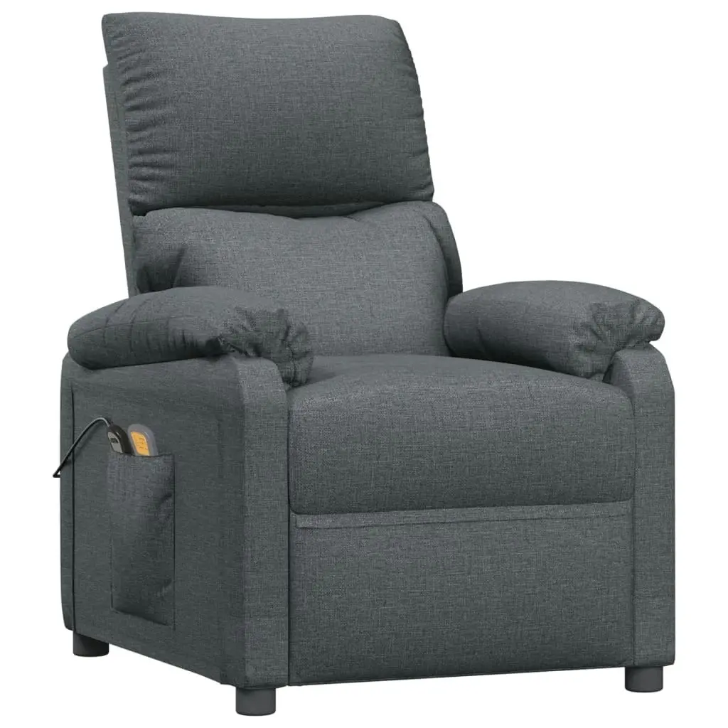 Stand up Massage Chair Dark Grey Fabric 3152407