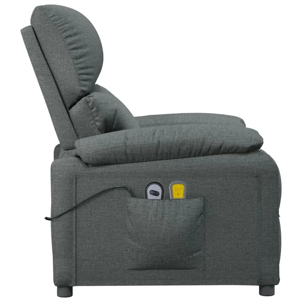 Stand up Massage Chair Dark Grey Fabric 3152407