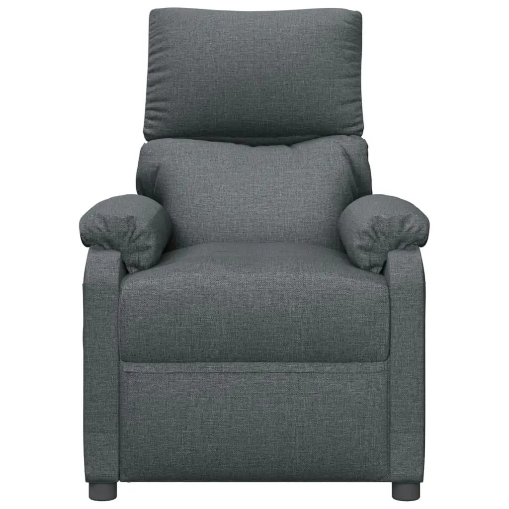 Stand up Massage Chair Dark Grey Fabric 3152407