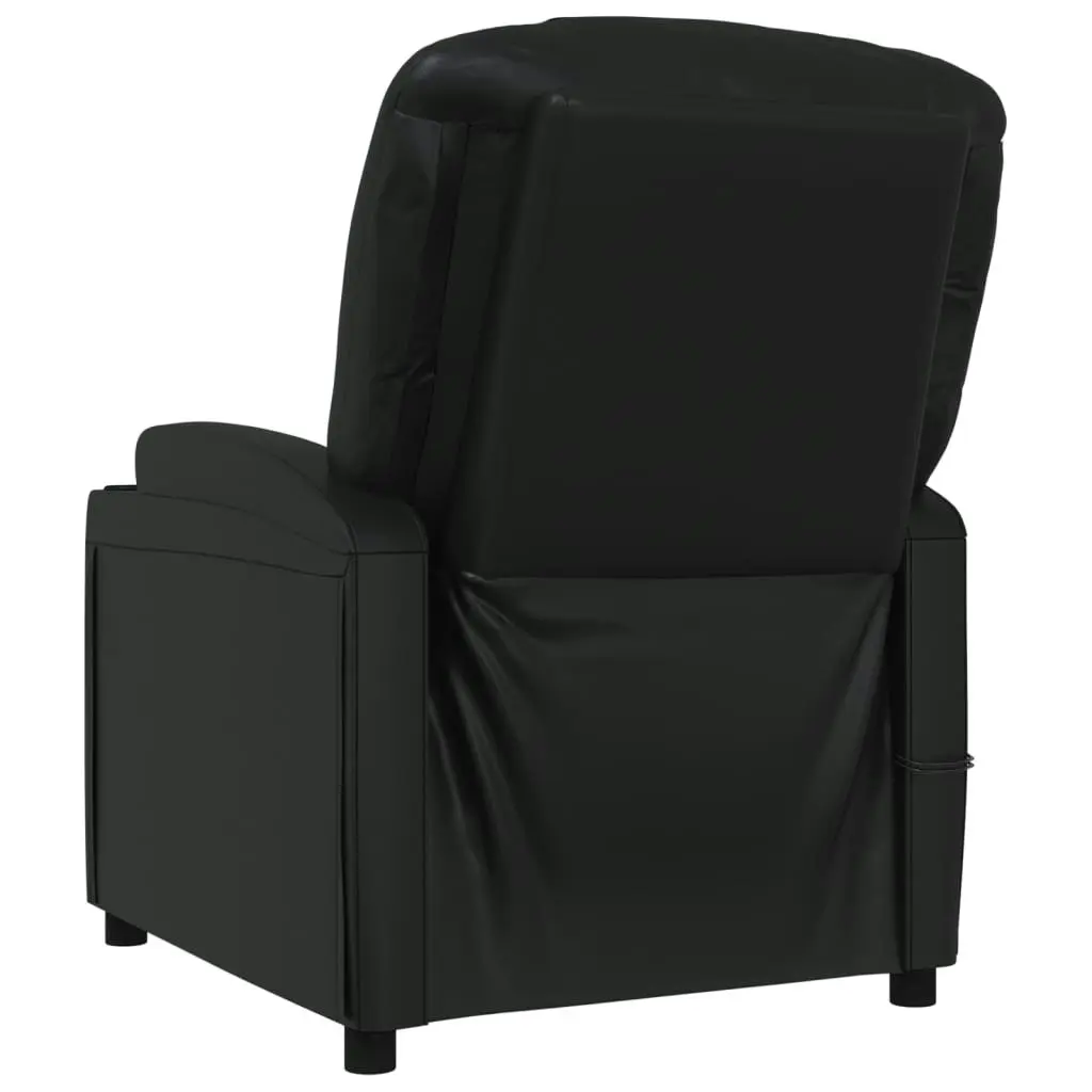 Stand up Massage Chair Black Faux Leather 3152244