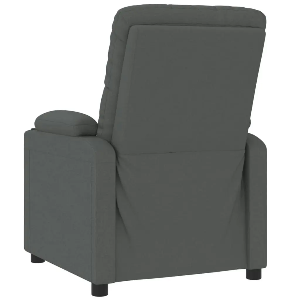 Stand up Massage Chair Dark Grey Fabric 3094269