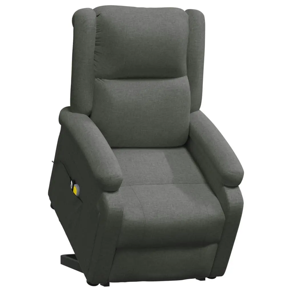 Stand up Massage Chair Dark Grey Fabric 3152327