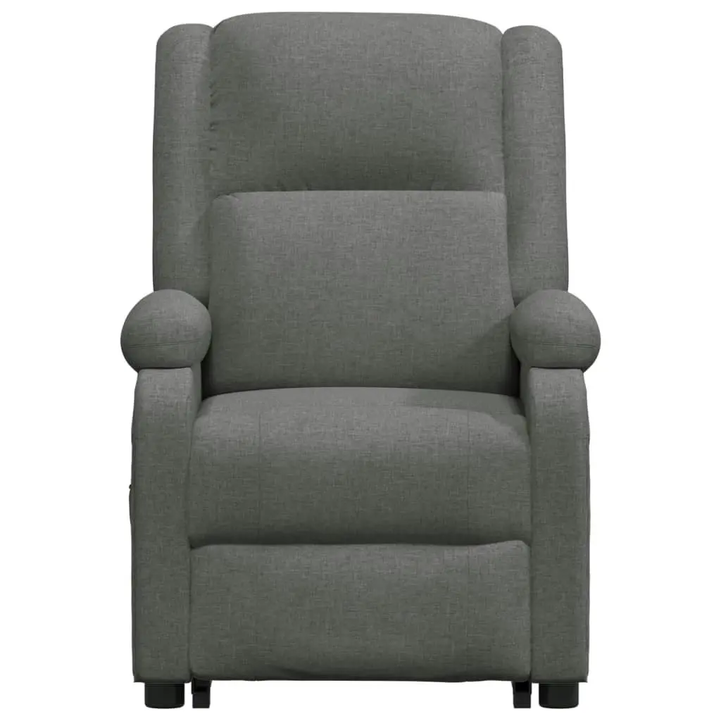 Stand up Massage Chair Dark Grey Fabric 3152327