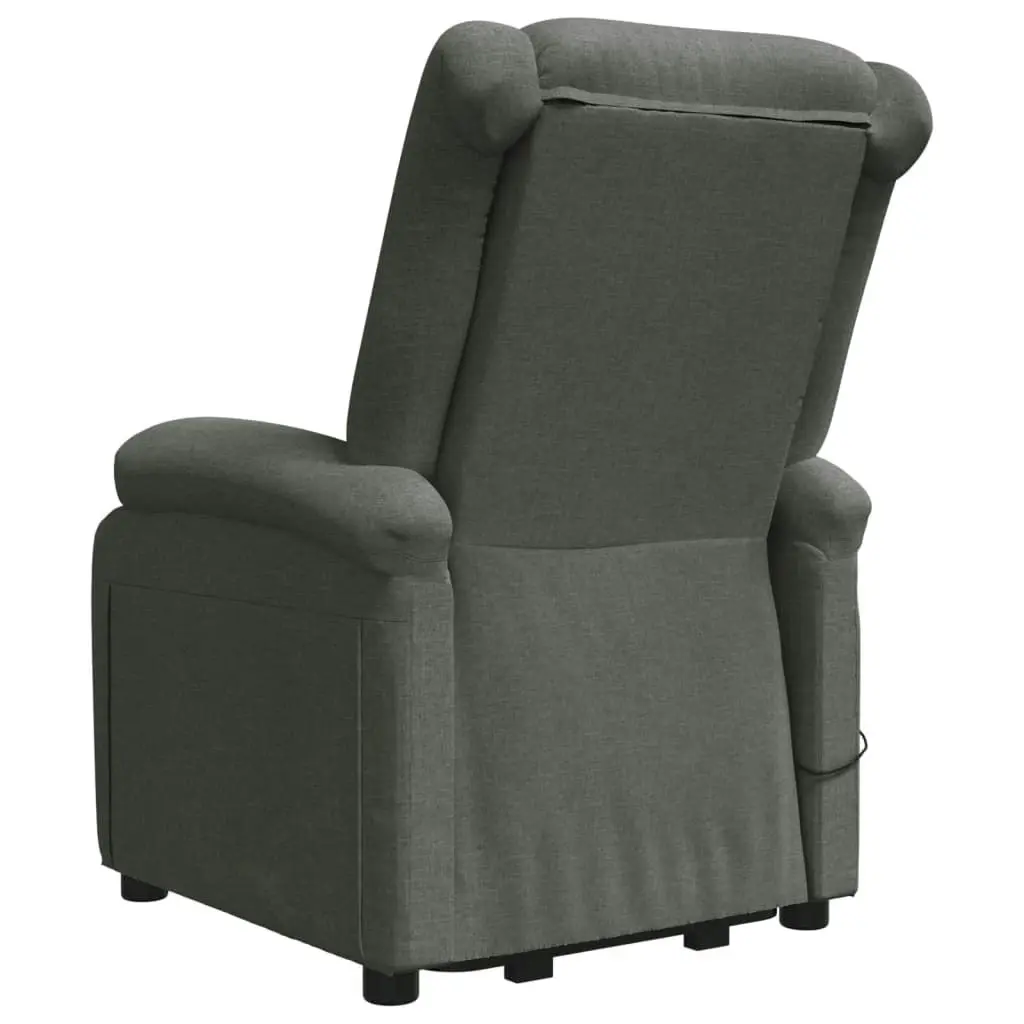 Stand up Massage Chair Dark Grey Fabric 3152327