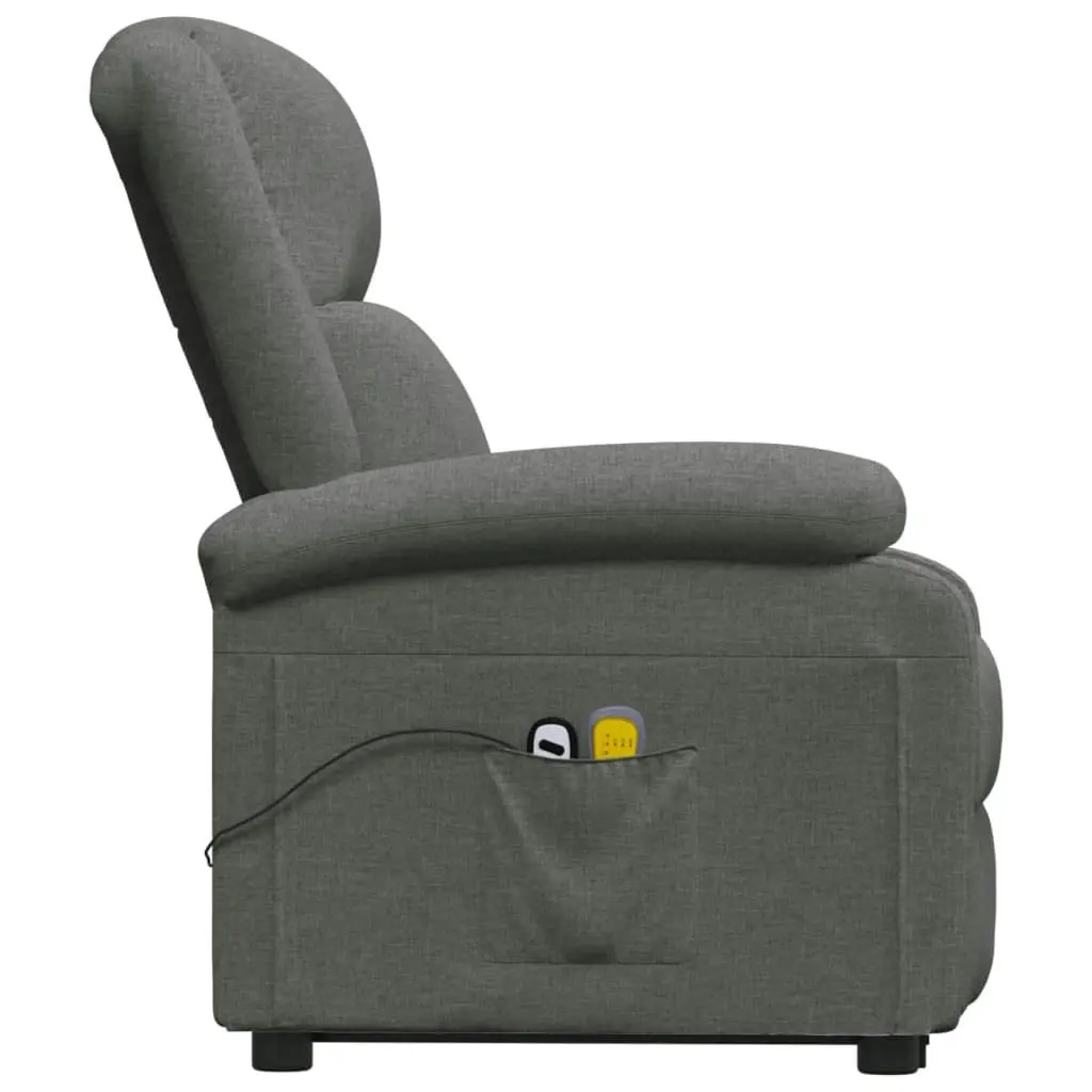 Stand up Massage Chair Dark Grey Fabric 3152327