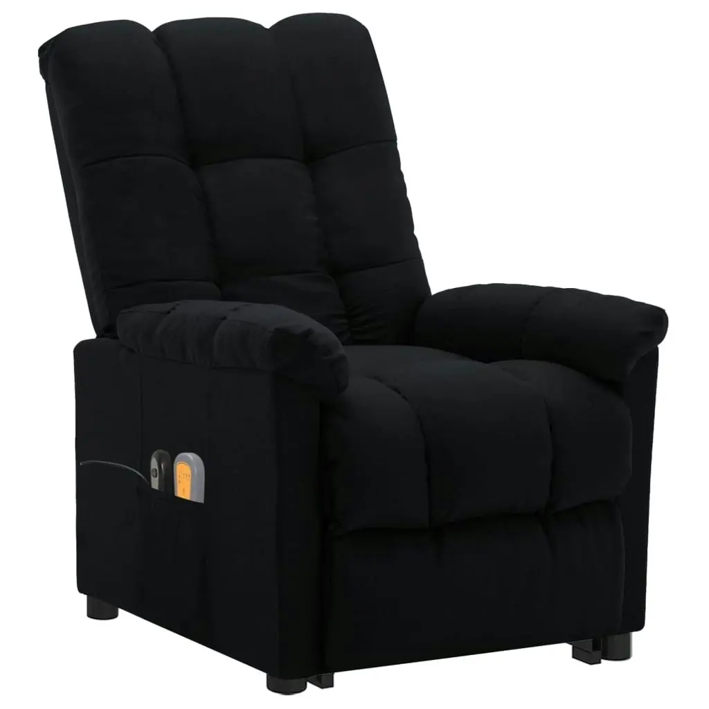 Stand up Massage Chair Black Fabric 3152265