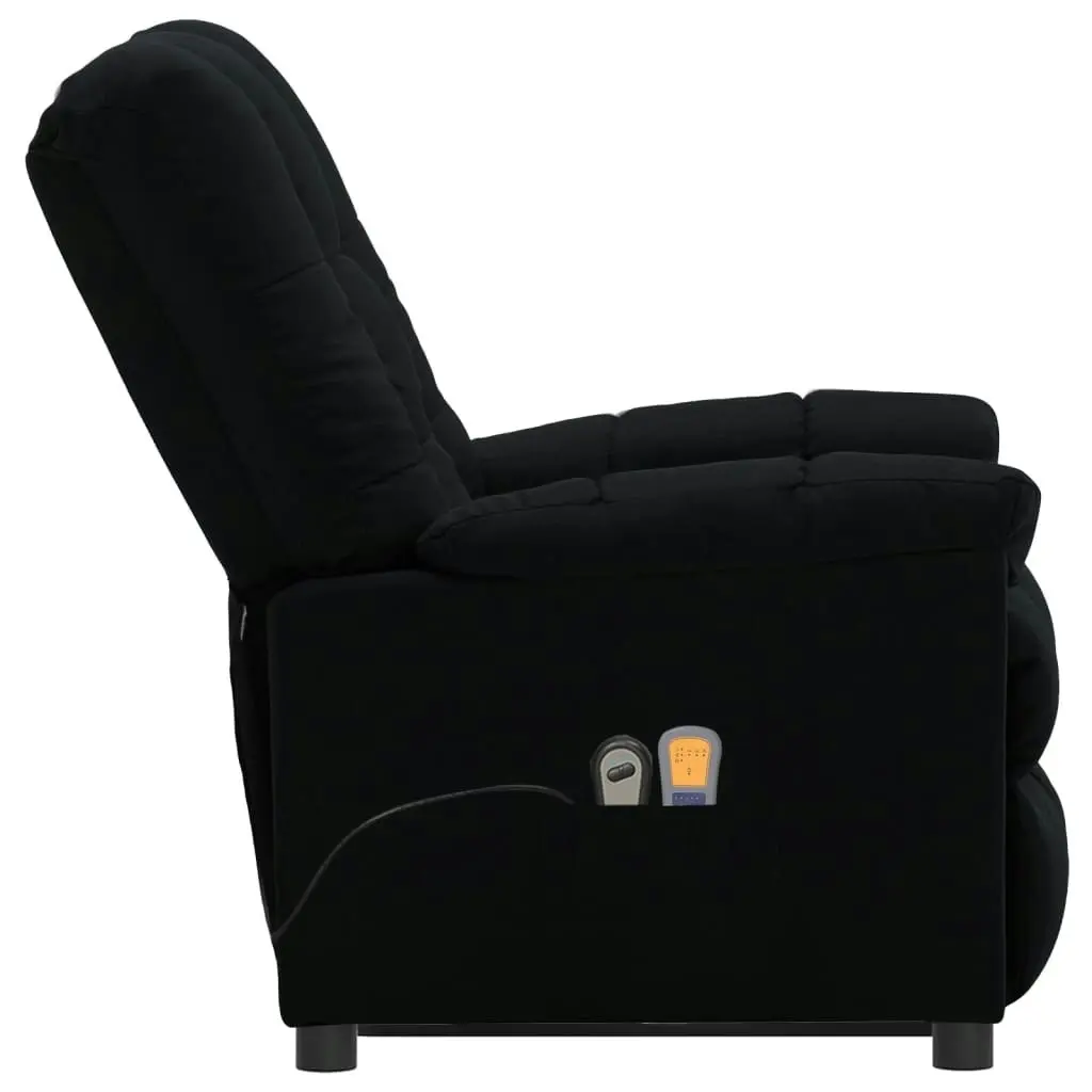 Stand up Massage Chair Black Fabric 3152265