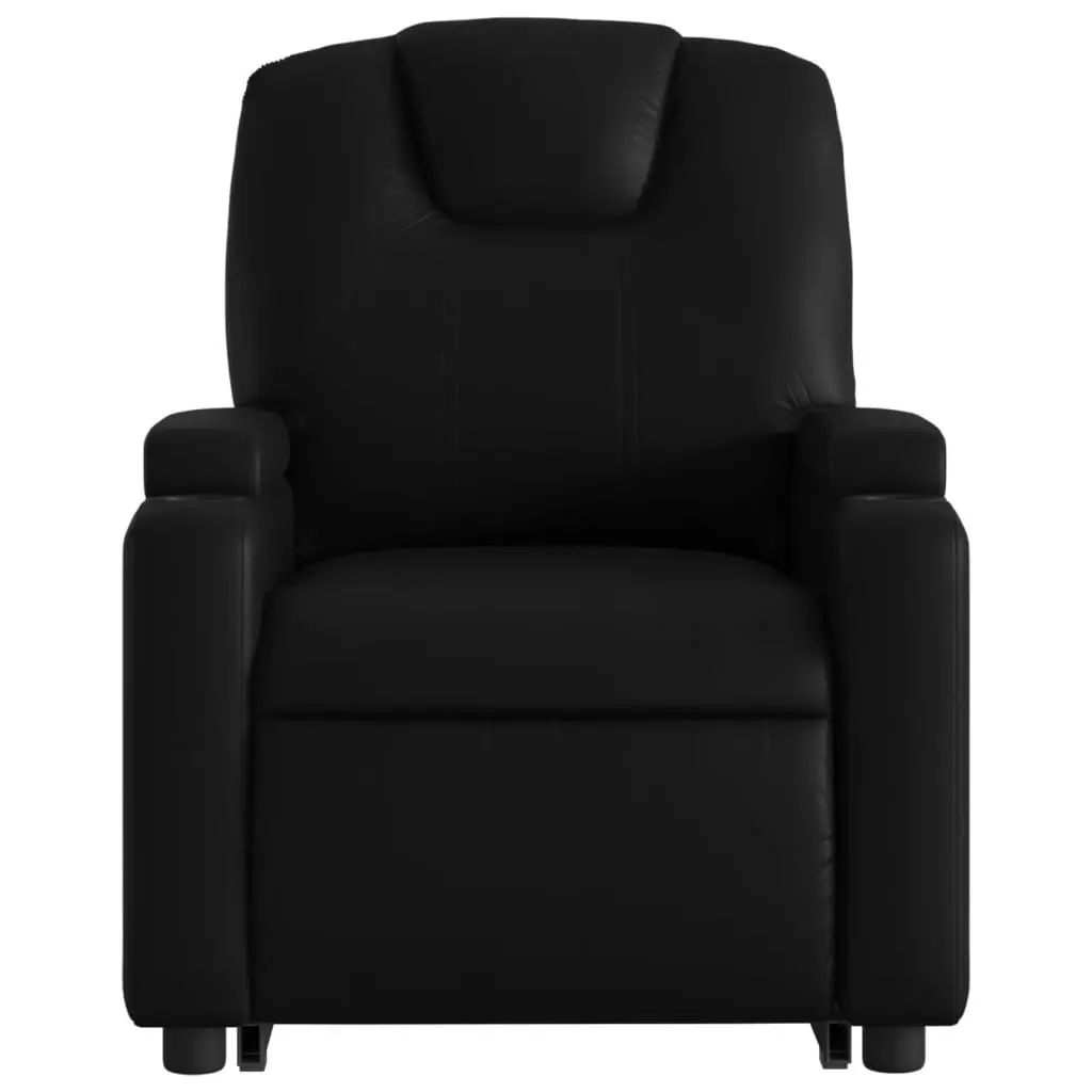 Stand up Massage Recliner Chair Black Faux Leather 3205555