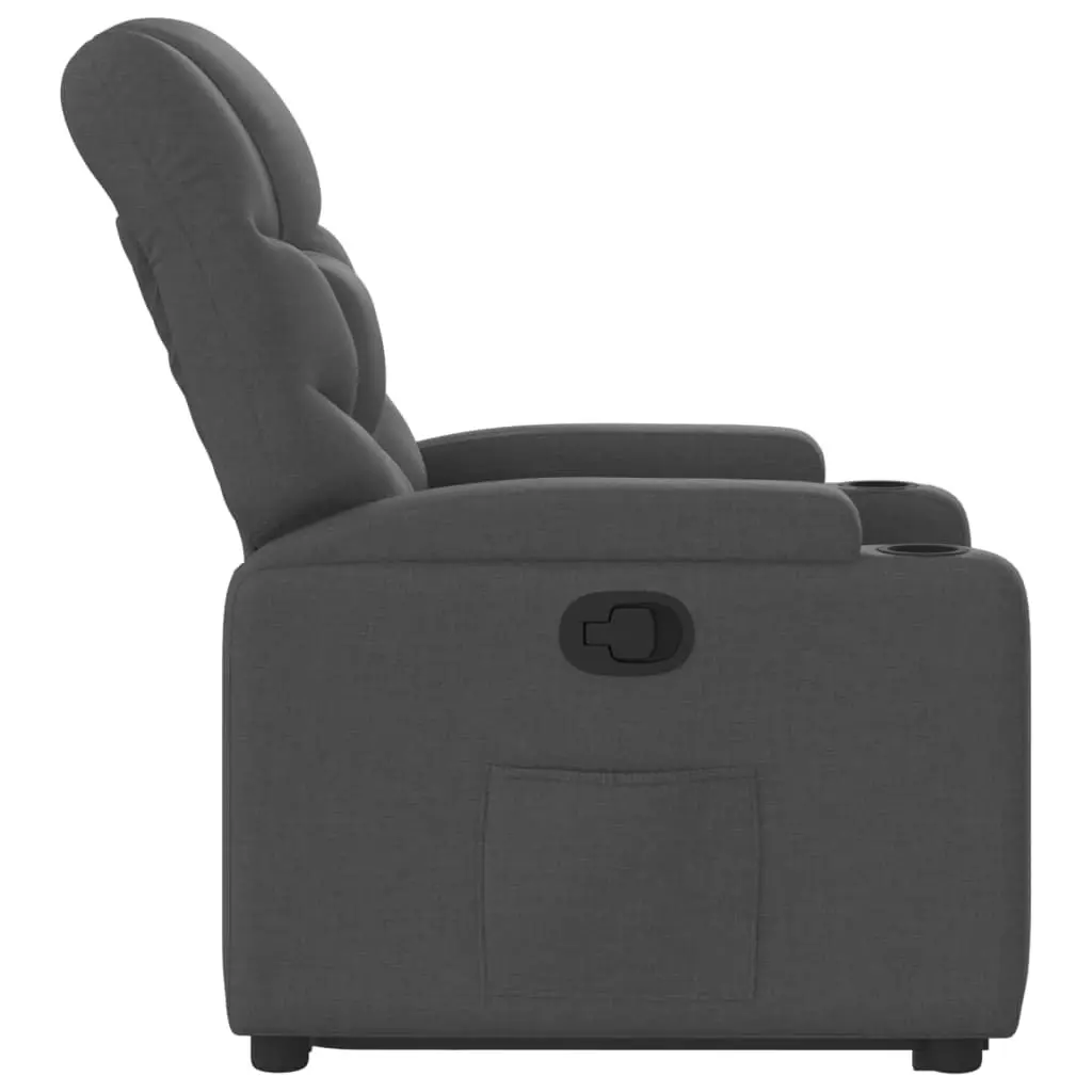 Stand up Recliner Chair Dark Grey Fabric 3205625