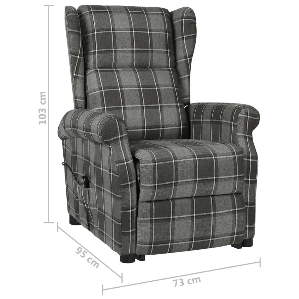 Stand up Chair Grey Fabric 329468