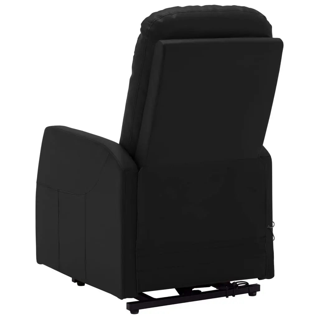 Stand up Massage Chair Black Faux Leather 321373