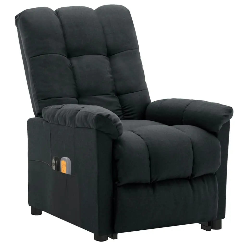 Stand up Massage Chair Dark Grey Fabric 3152264