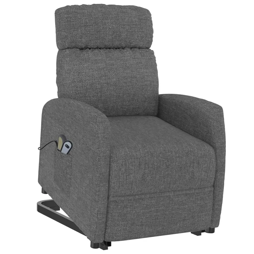 Stand up Massage Chair Dark Grey Fabric 3152226