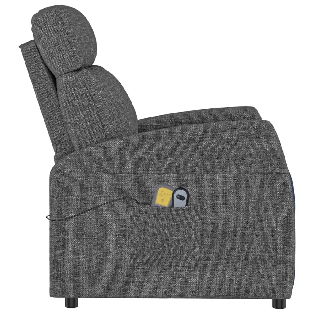 Stand up Massage Chair Dark Grey Fabric 3152226