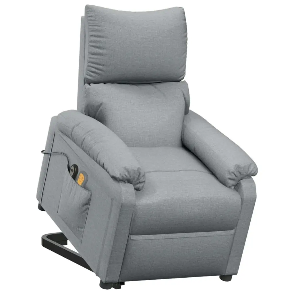 Stand up Massage Chair Light Grey Fabric 3152406