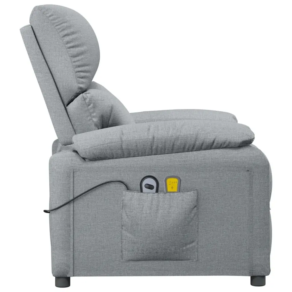 Stand up Massage Chair Light Grey Fabric 3152406