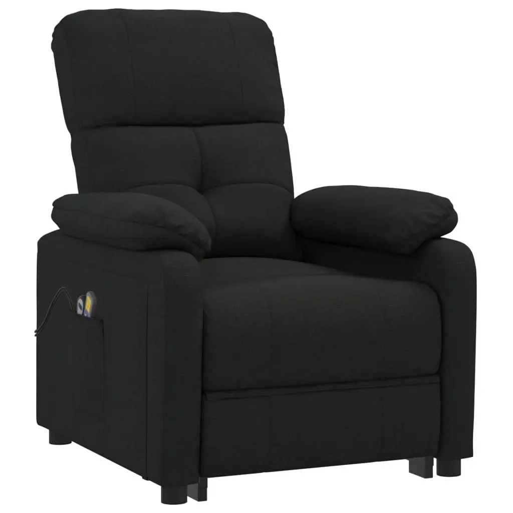 Stand up Massage Chair Black Fabric 3152165