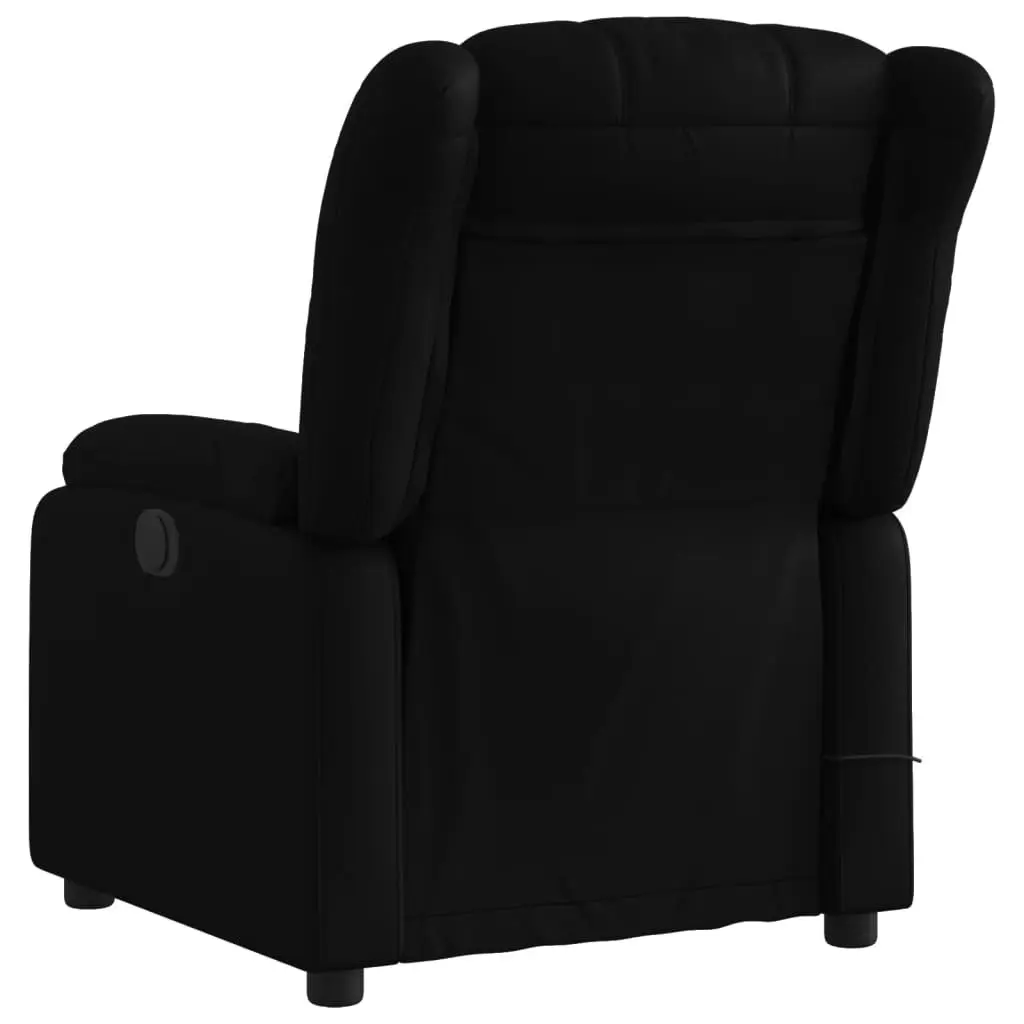 Stand up Massage Recliner Chair Black Faux Leather 3205768