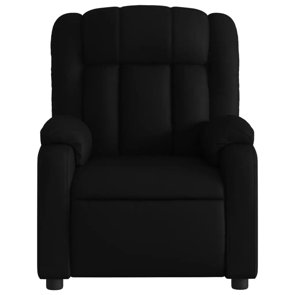 Stand up Massage Recliner Chair Black Faux Leather 3205768