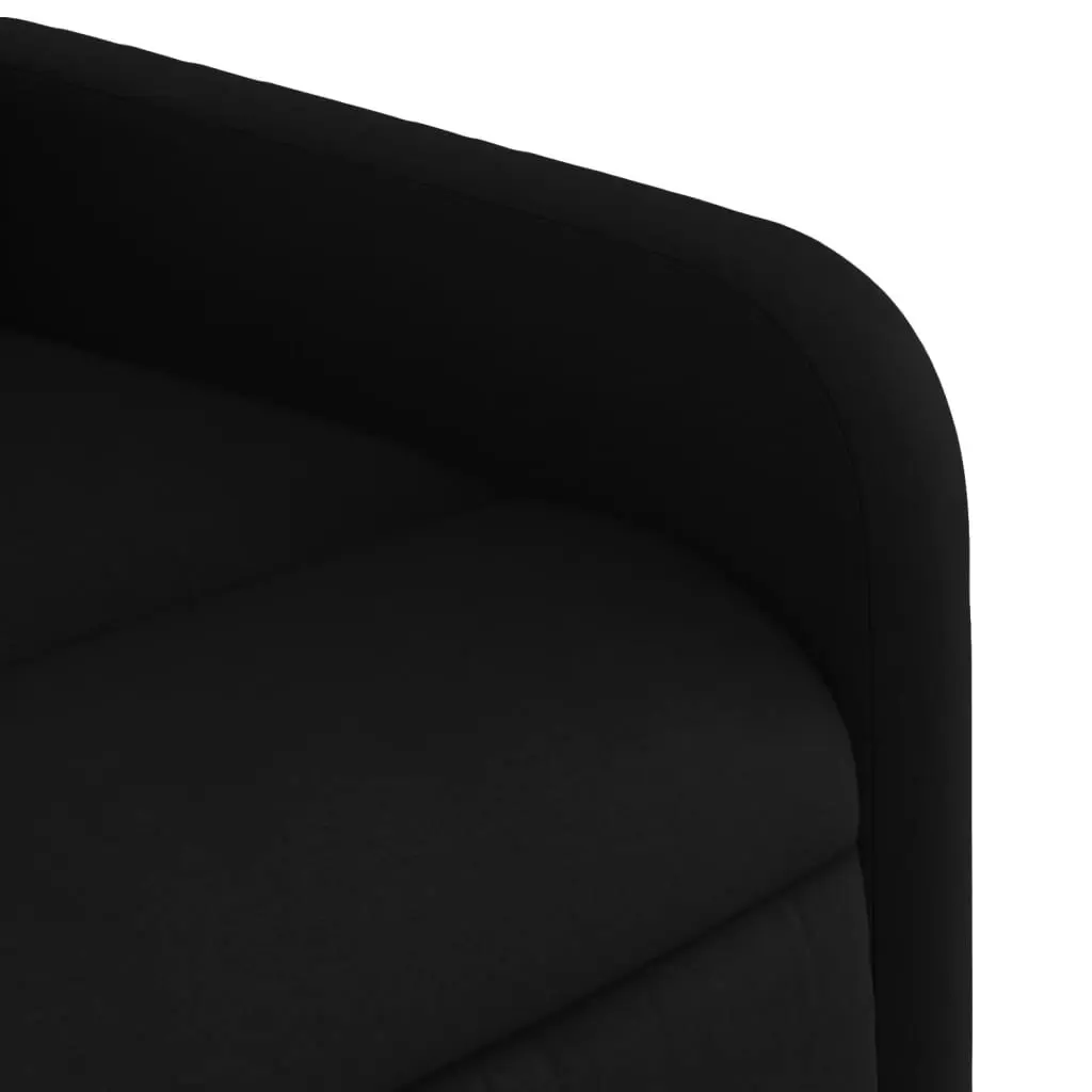 Stand up Massage Recliner Chair Black Fabric 3206871