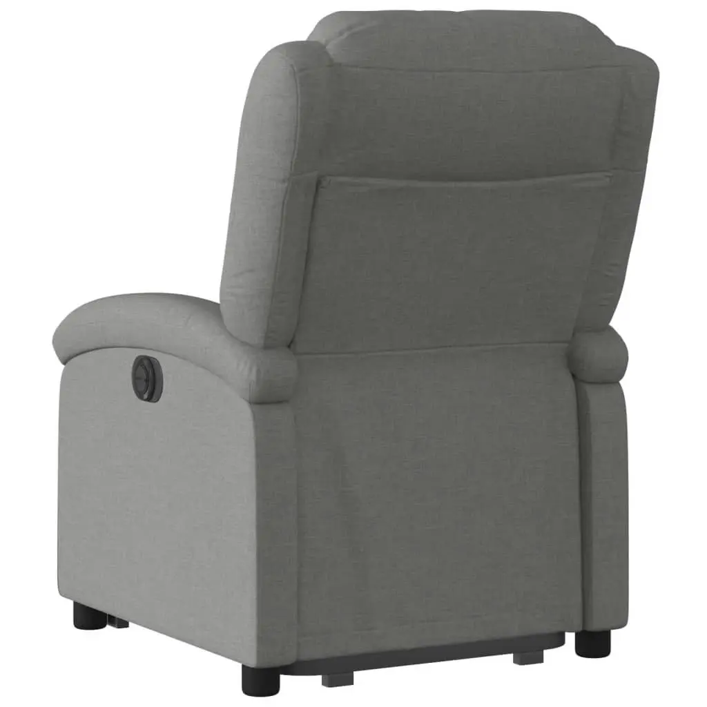 Stand up Recliner Chair Dark Grey Fabric 3205429