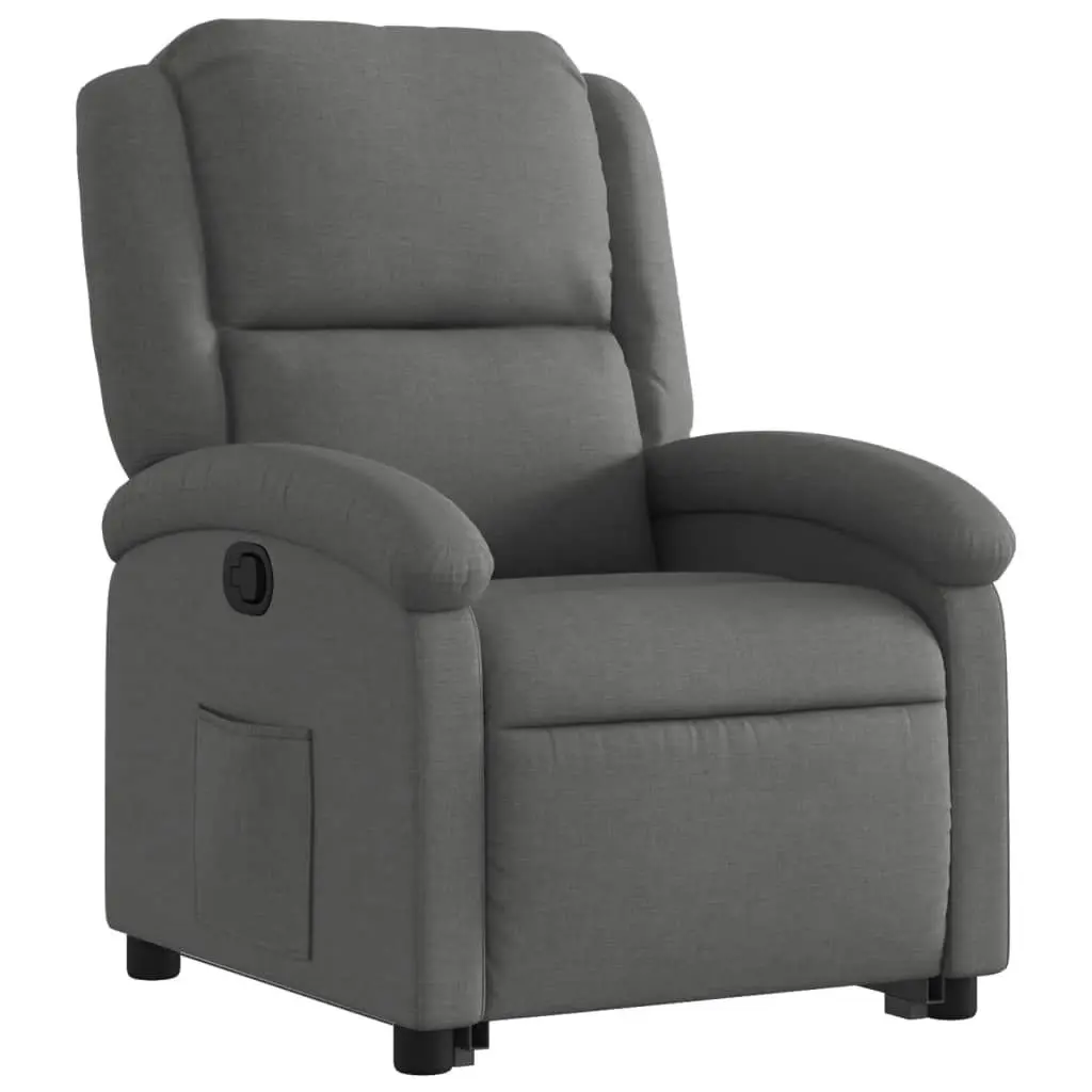 Stand up Recliner Chair Dark Grey Fabric 3205429