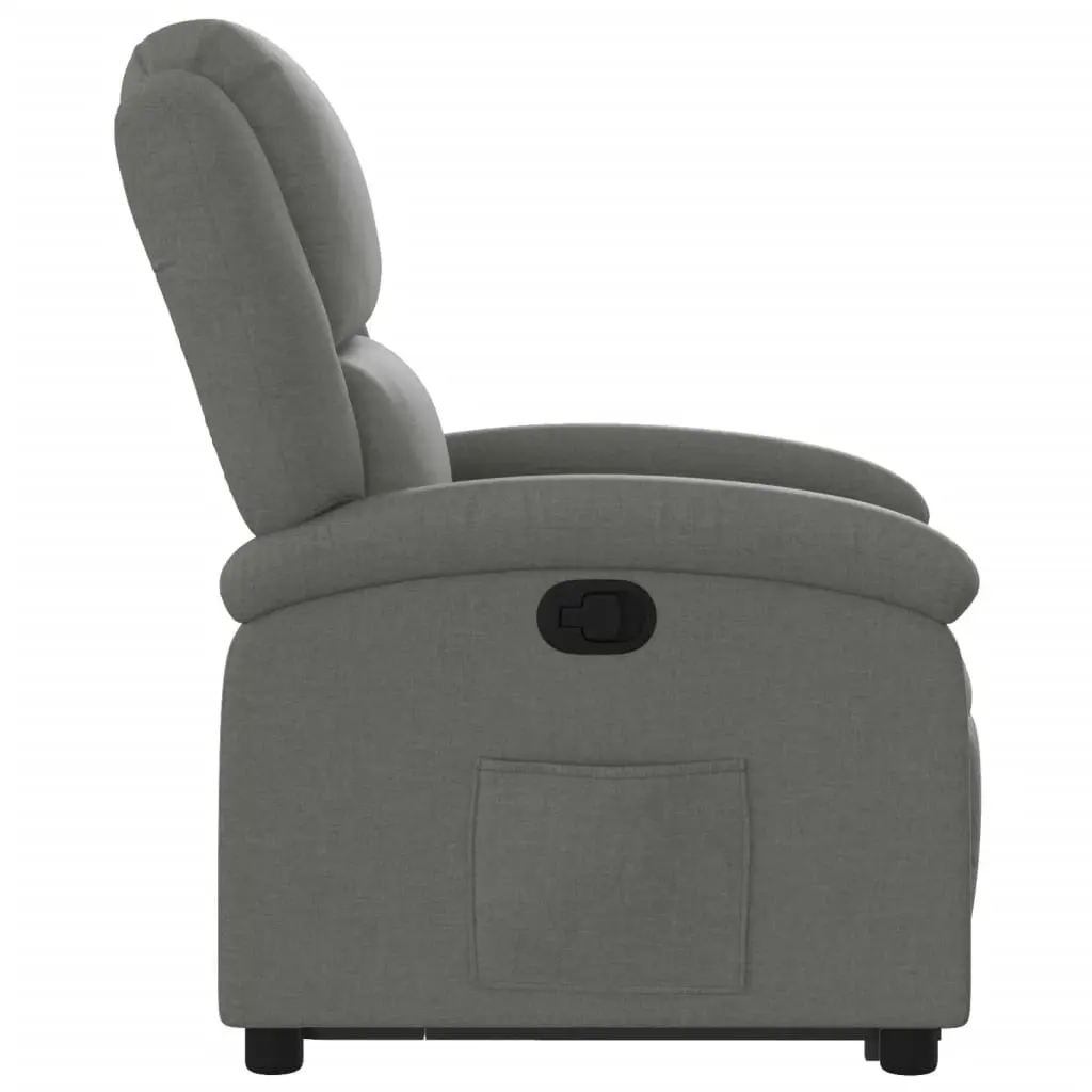 Stand up Recliner Chair Dark Grey Fabric 3205429