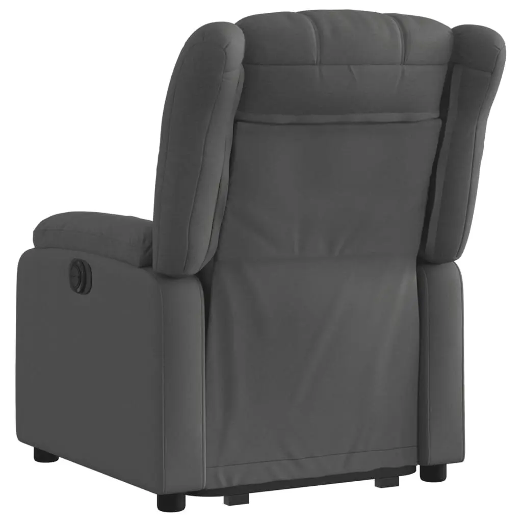 Stand up Recliner Chair Dark Grey Fabric 3205789