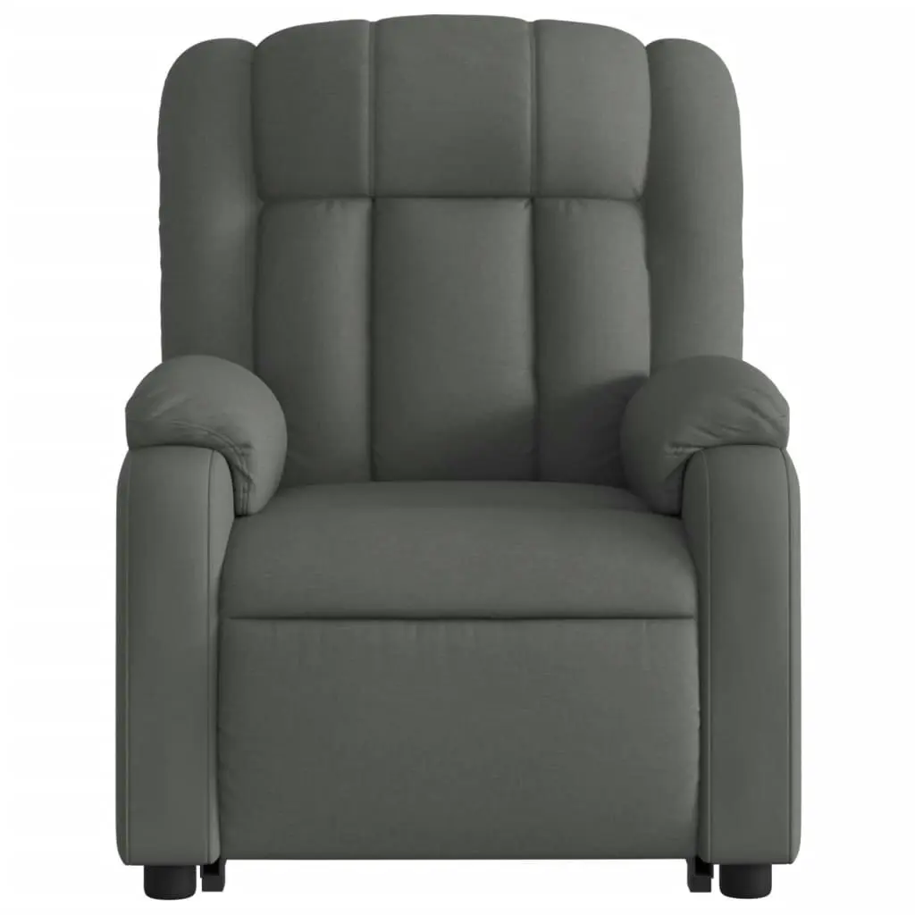 Stand up Recliner Chair Dark Grey Fabric 3205789