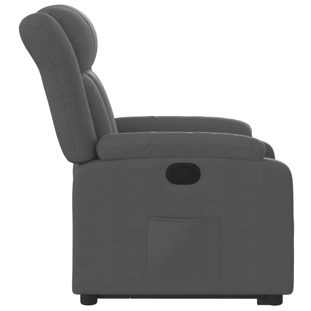 Stand up Recliner Chair Dark Grey Fabric 3205789