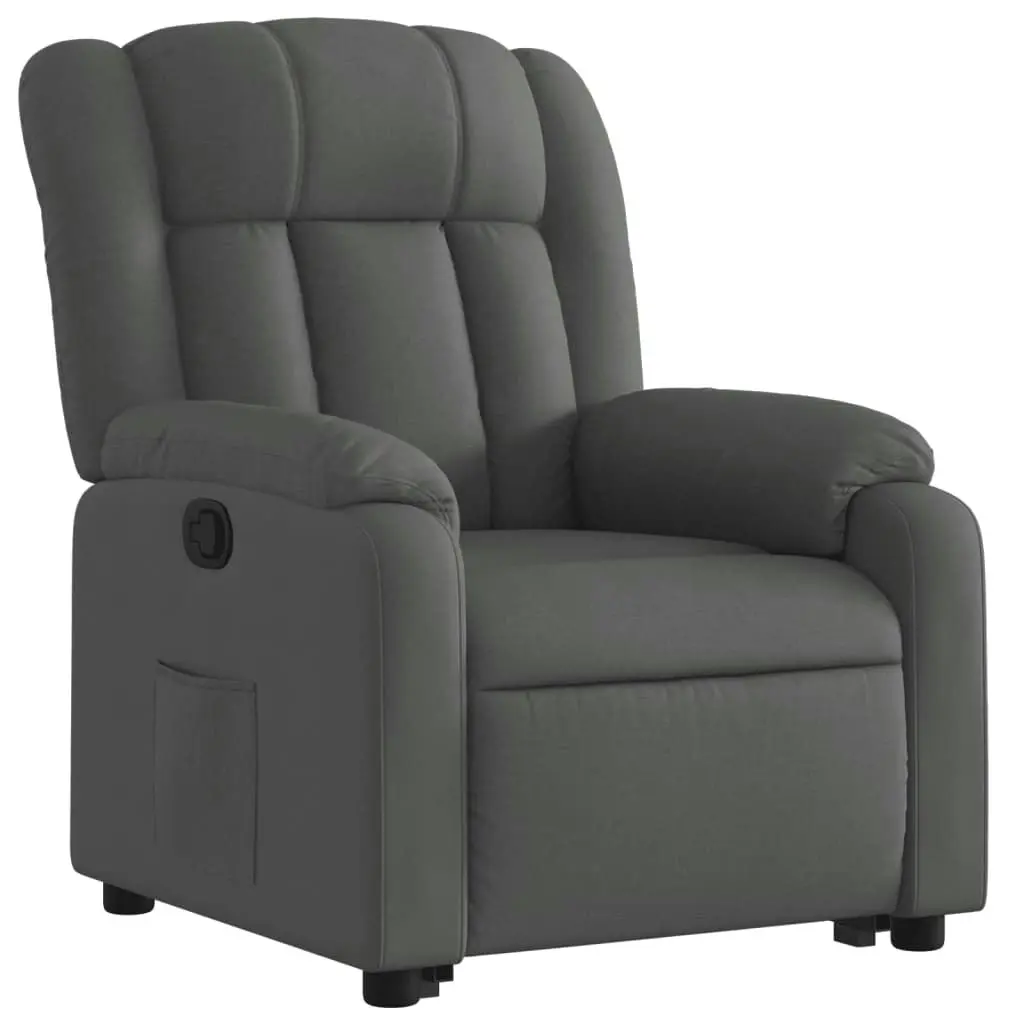 Stand up Recliner Chair Dark Grey Fabric 3205789