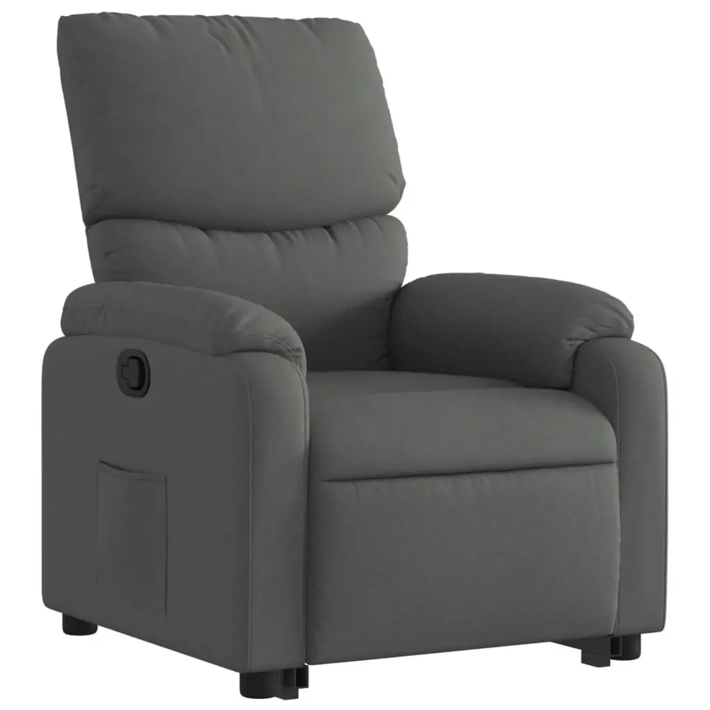 Stand up Recliner Chair Dark Grey Fabric 3205697