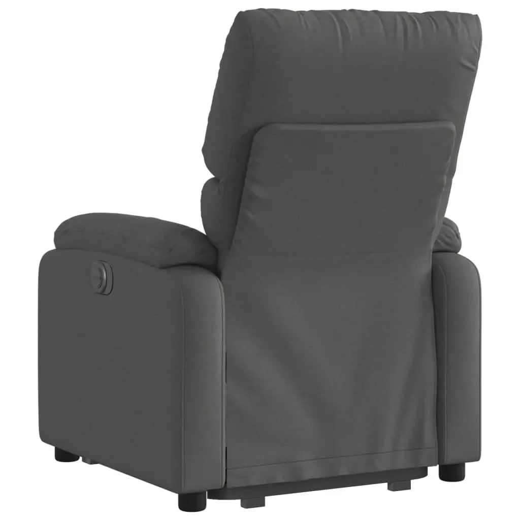 Stand up Recliner Chair Dark Grey Fabric 3205697