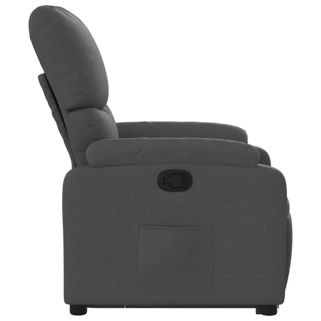 Stand up Recliner Chair Dark Grey Fabric 3205697