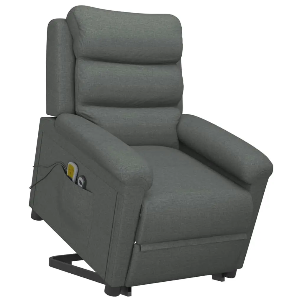 Stand up Massage Chair Dark Grey Fabric 3152502