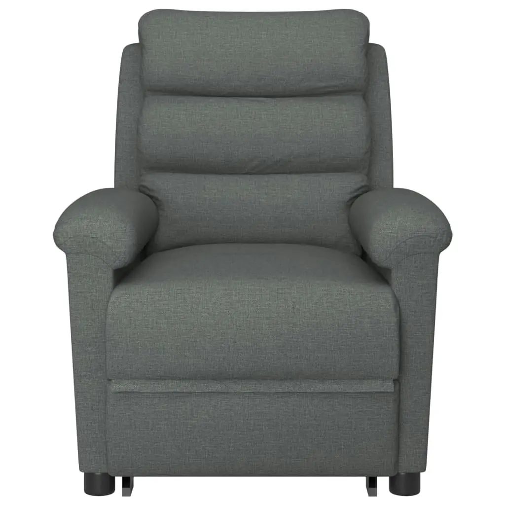 Stand up Massage Chair Dark Grey Fabric 3152502