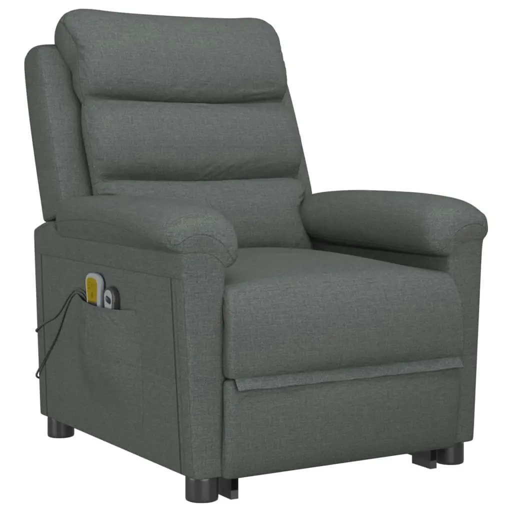 Stand up Massage Chair Dark Grey Fabric 3152502