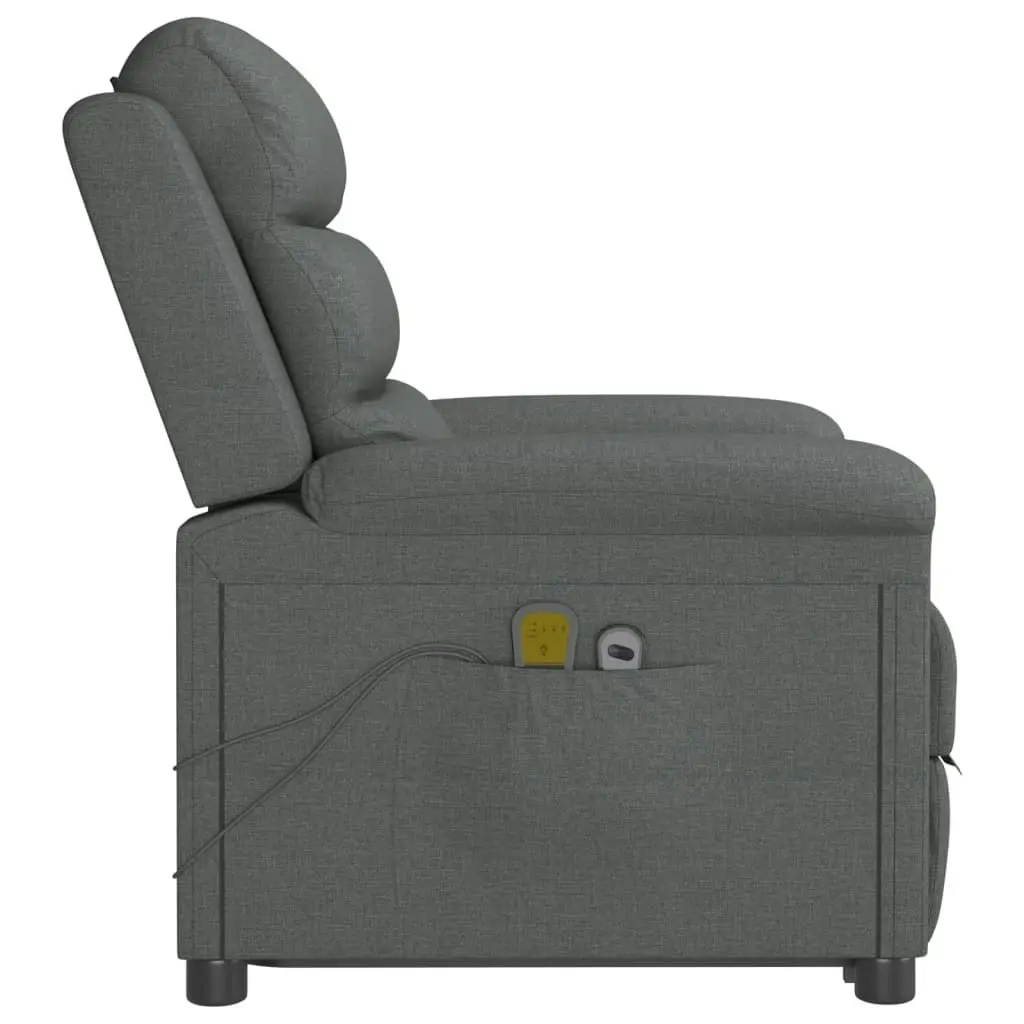 Stand up Massage Chair Dark Grey Fabric 3152502