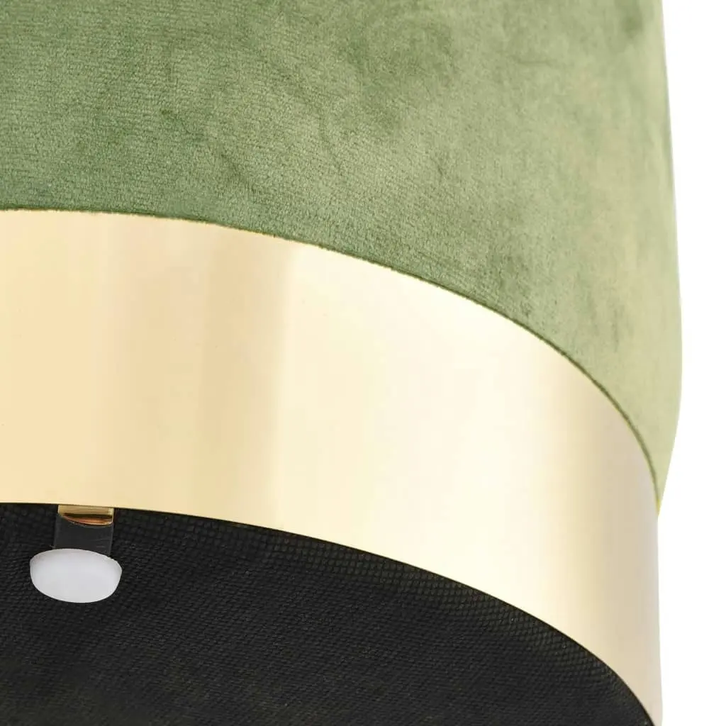 Stool Mustard Green and Gold Velvet 249841