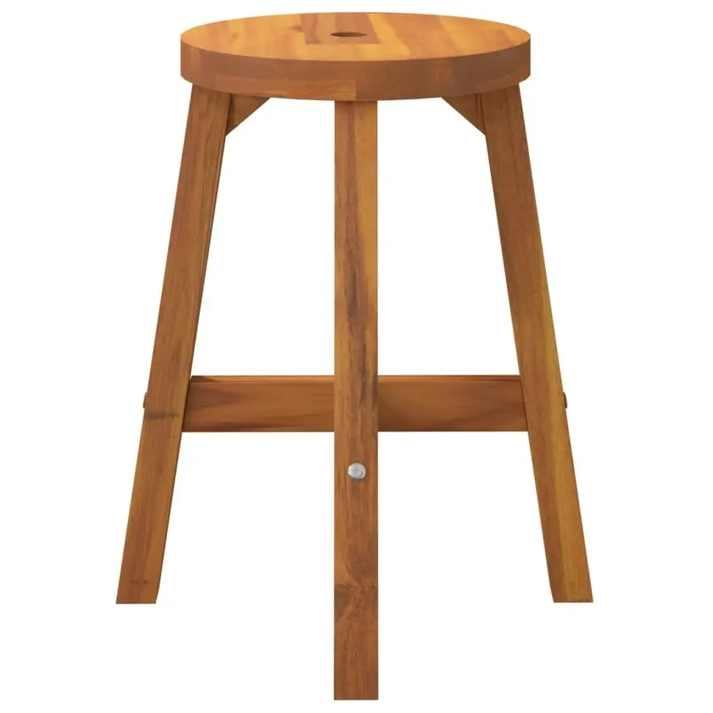 Stool Brown 38x38x45 cm Round Solid Wood Acacia 153331